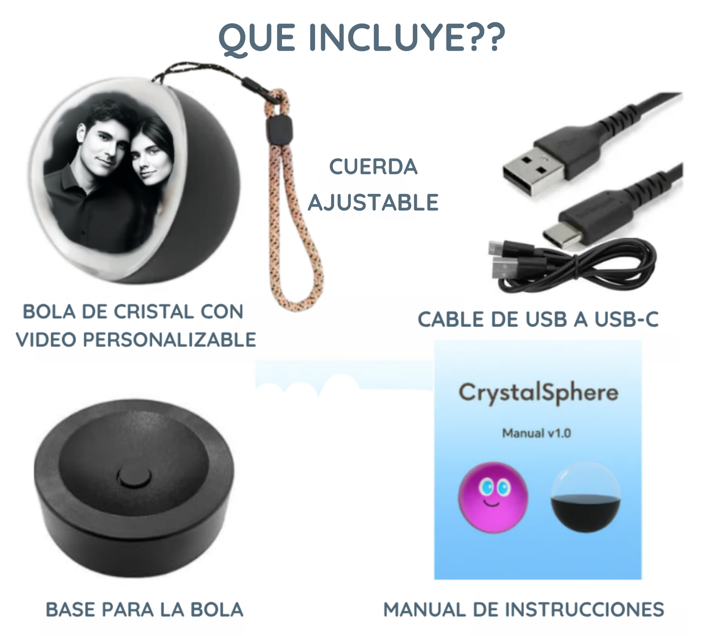 Bola con video personalizable