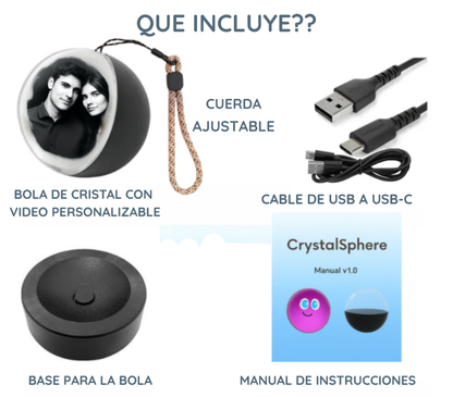 Bola con video personalizable